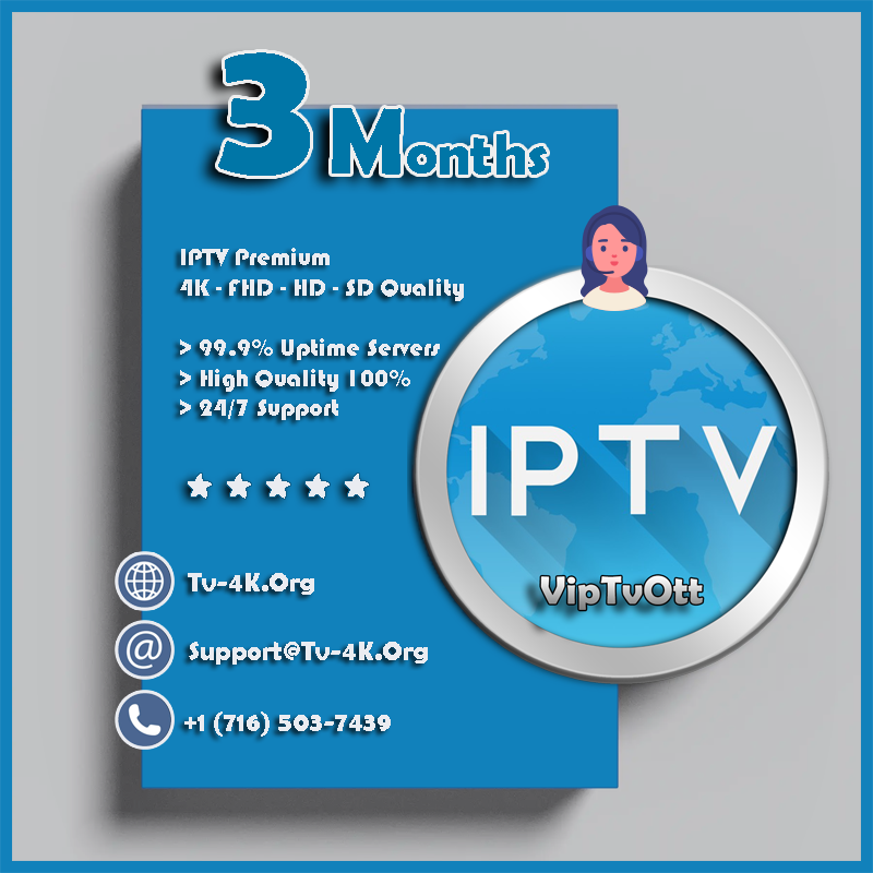 IPTv 3 Months Plan Subscription