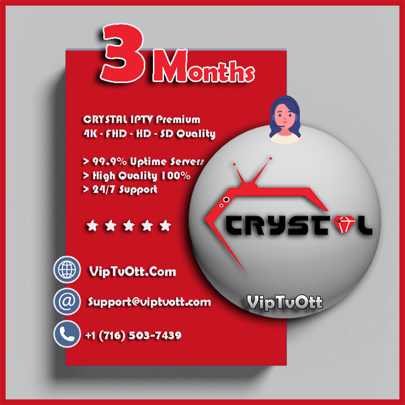 Crystal IPTV 3 Months Subscription
