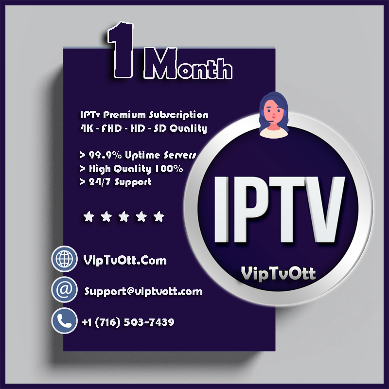 1 Month IPTV Subscription – IPTV Service