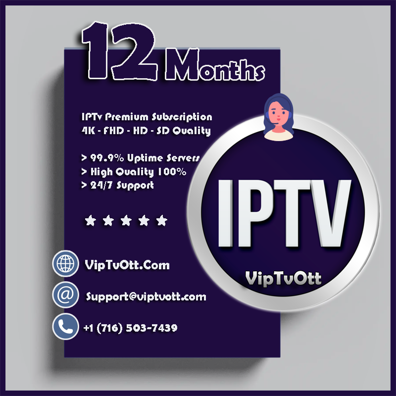 12 Months IPTV Subscription – IPTV Service