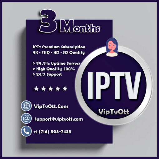 3 Months IPTV Subscription – IPTV Service
