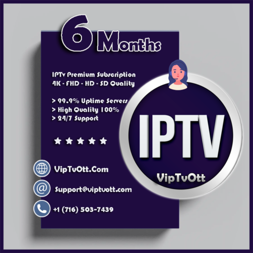 6 Months IPTV Subscription – IPTV Service