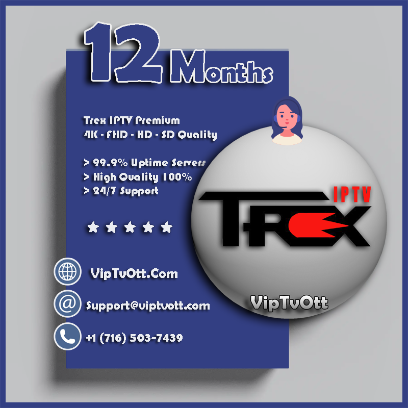 Trex IPTV 12 Months Subscription