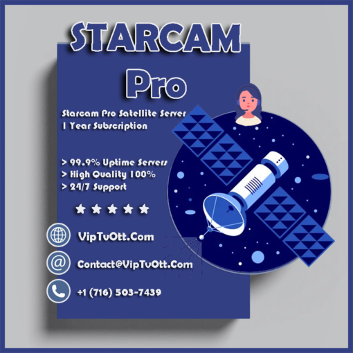 Starcam Pro Satellite Server 1 Year Subscription