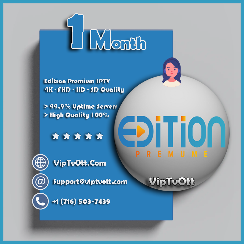1 Month Edition Premium IPTV - IPTv Subscription