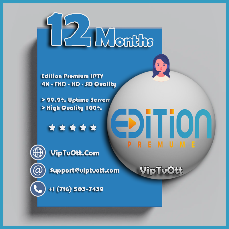 12 Months Edition Premium IPTV - IPTv Subscription